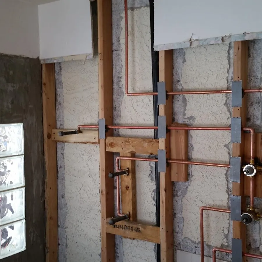 Copper pipe installation for Repiping in Elmwood